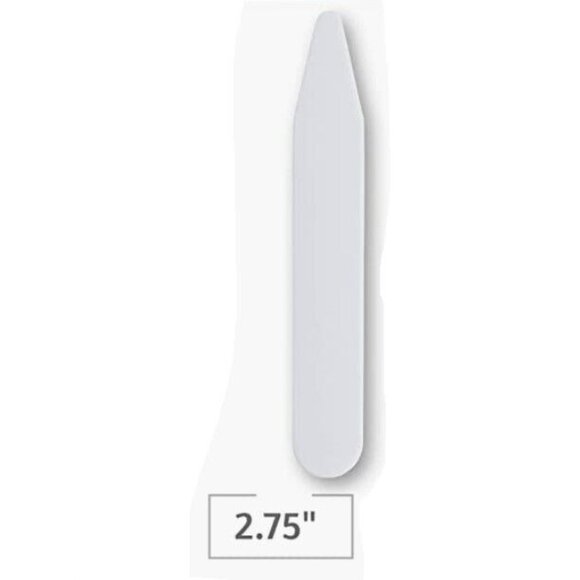 Van Heusen 25 Dress Shirt Collar Stays Plastic 2.75" Durable & Smooth Design - Picture 1 of 2